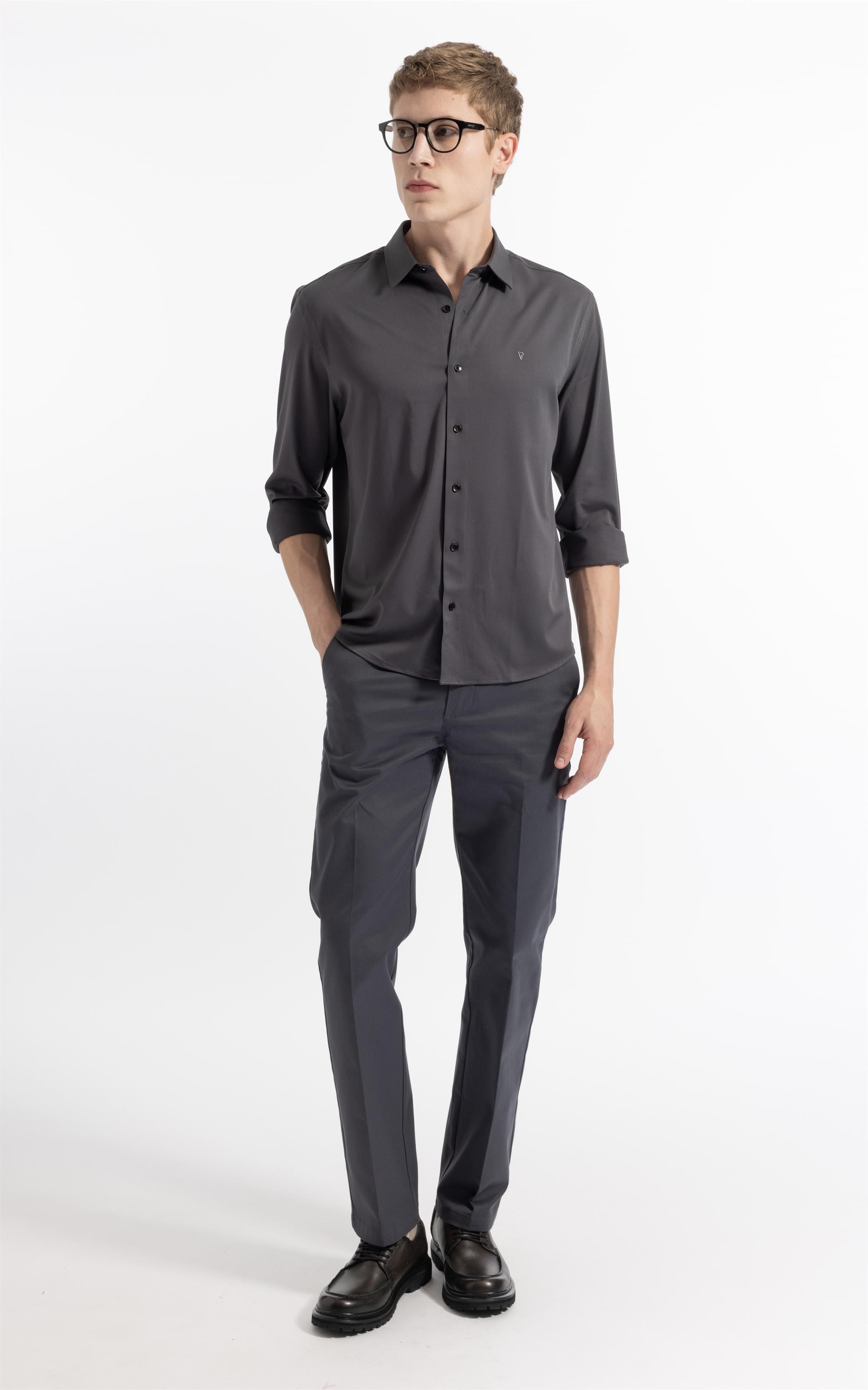 Camisa Tech Bamboo Classic St Fusioned Ml Plumbo