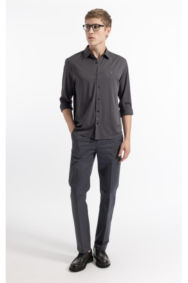 Camisa Tech Bamboo Classic St Fusioned Ml Plumbo