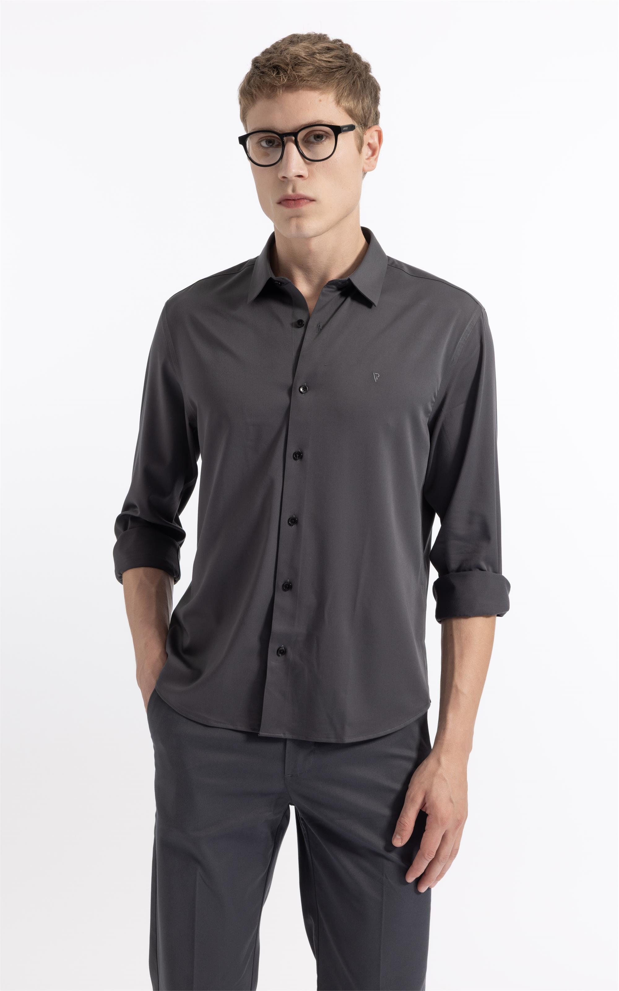 Camisa Tech Bamboo Classic St Fusioned Ml Plumbo