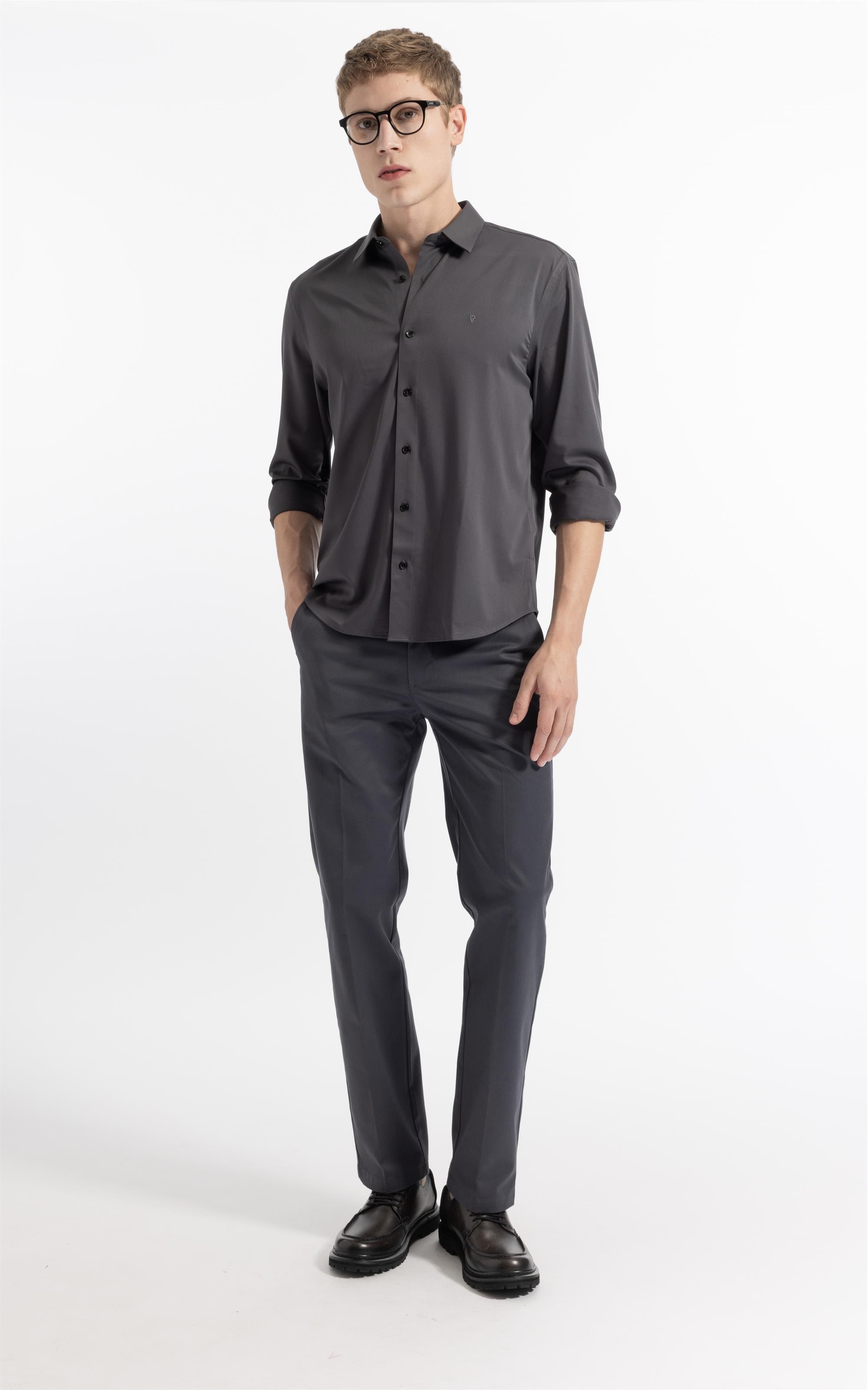 Camisa Tech Bamboo Classic St Fusioned Ml Plumbo