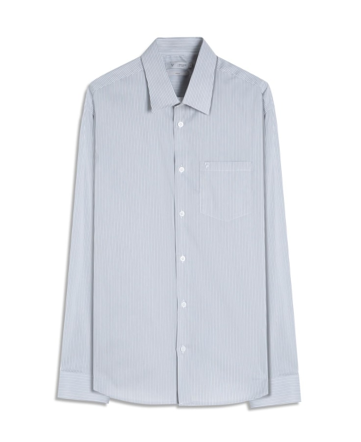 Camisa Tech Blend Moritz Classic Irish Pkt Ml Cinza Claro