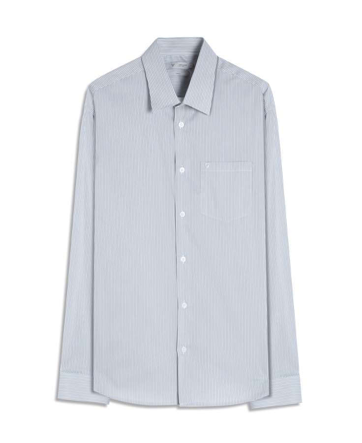 Camisa Tech Blend Moritz Classic Irish Pkt Ml Cinza Claro