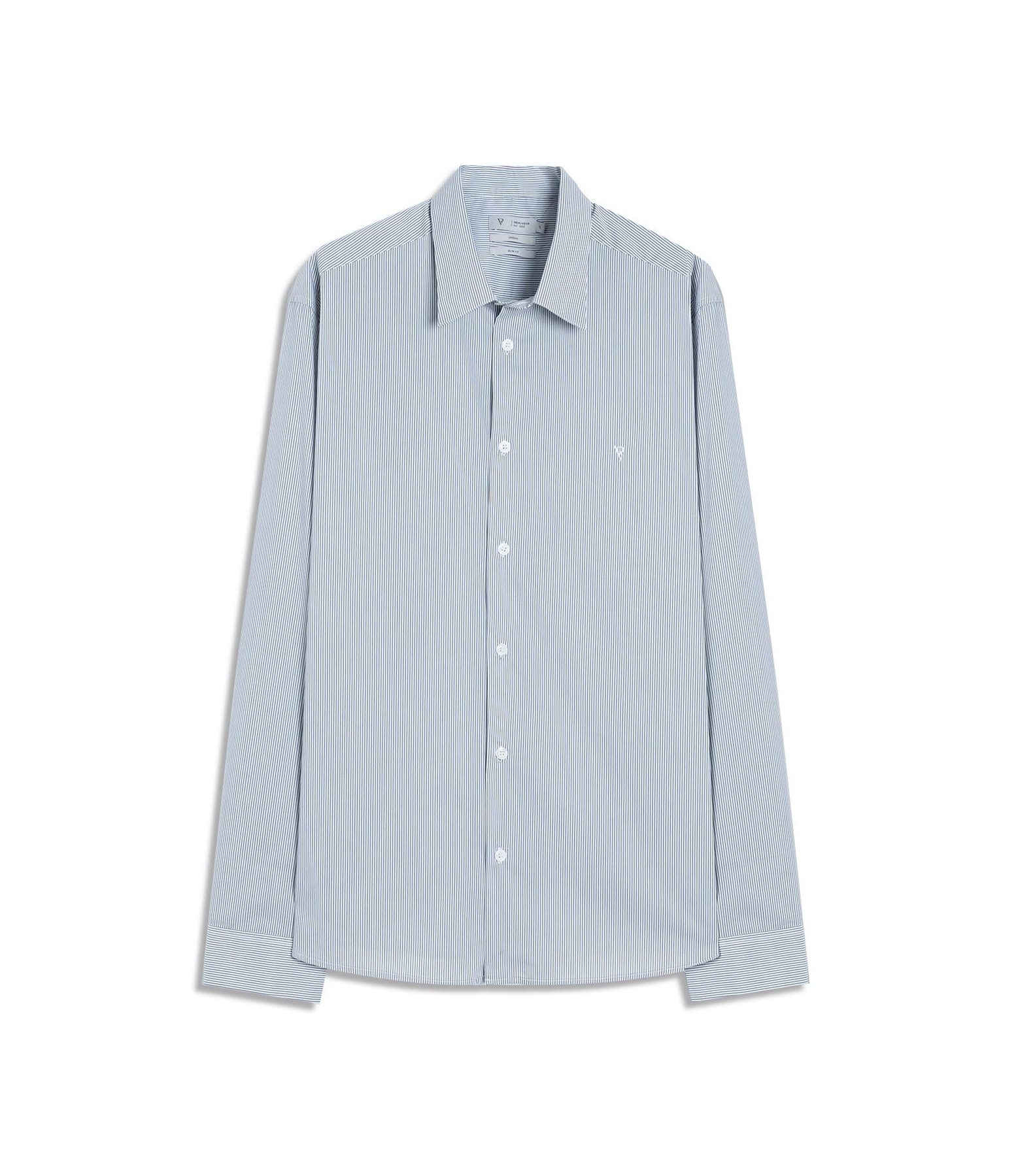 Camisa Tech Blend Norway Slim Irish Ml Dark Navy                               