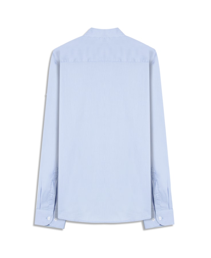 Camisa Tech Blend Santa Monica Ii Slim s Azul Claro