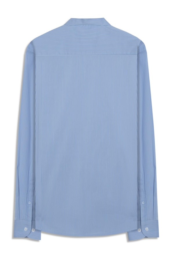Camisa Tech Blend Santa Rosa Ii Slim Sha Azul Claro