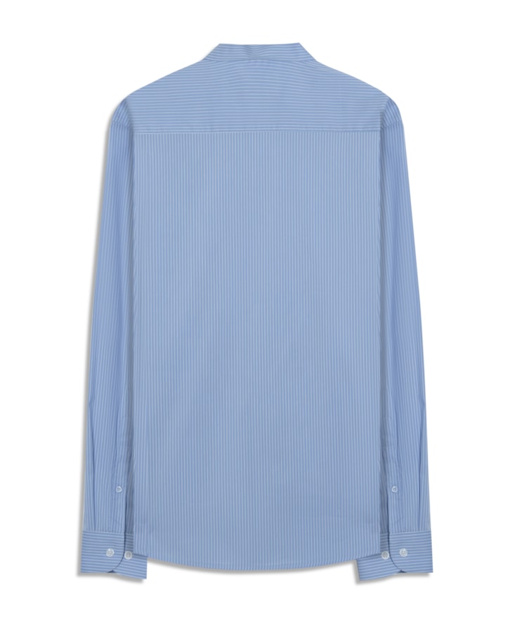 Camisa Tech Blend Santa Rosa Ii Slim Sha Azul Claro