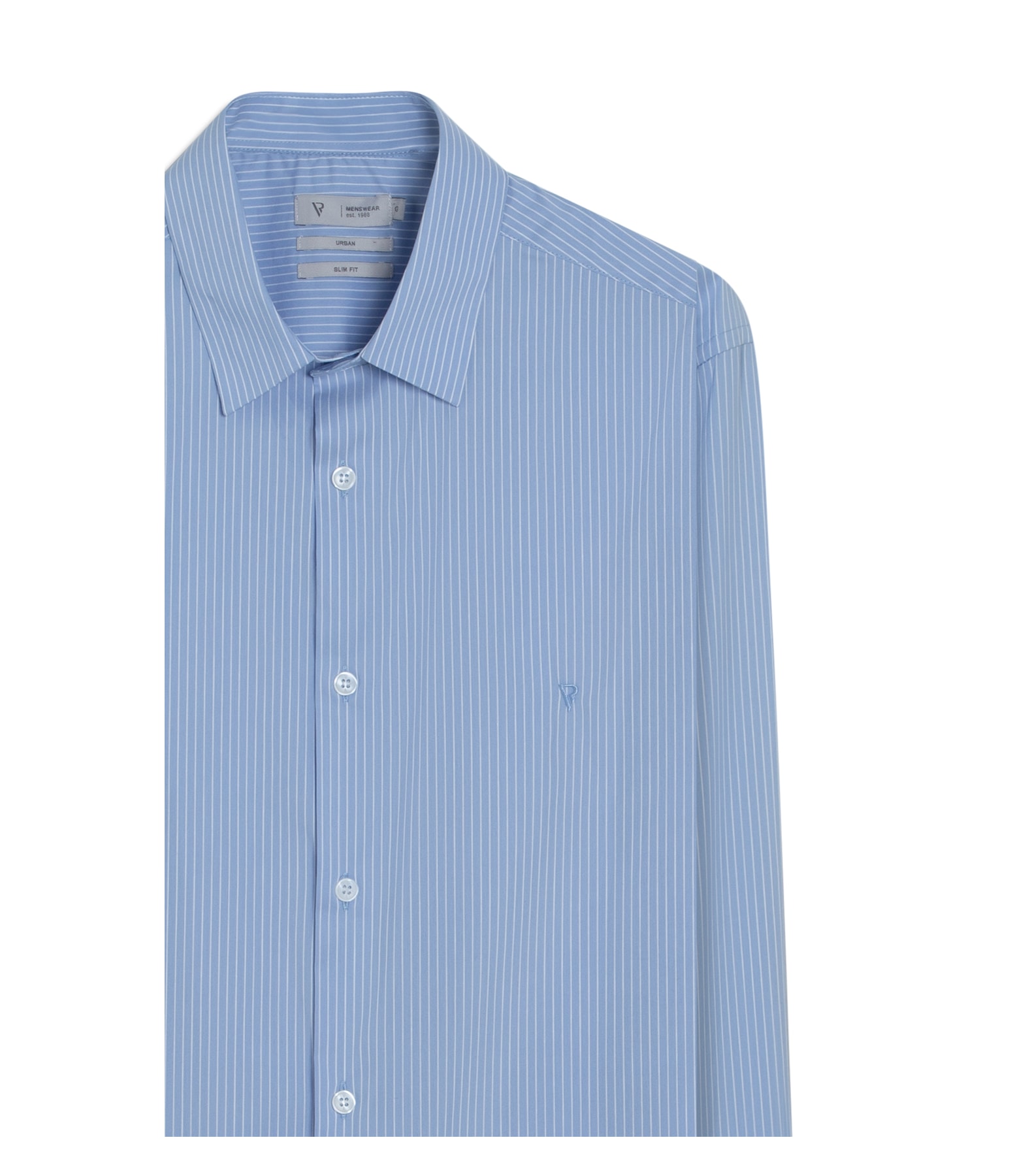 Camisa Tech Blend Santa Rosa Ii Slim Sha Azul Claro
