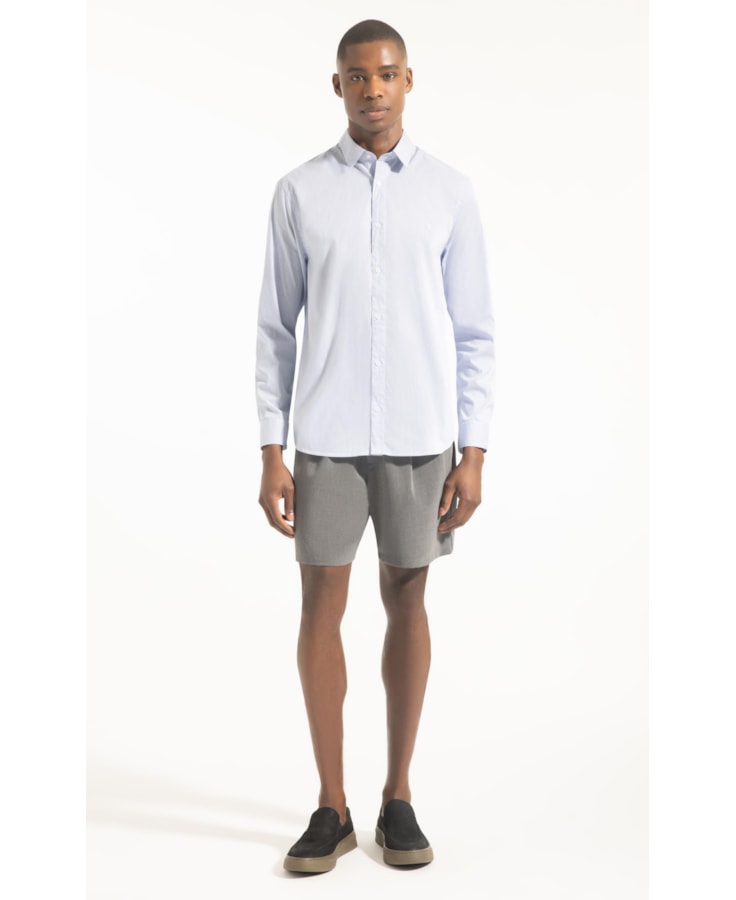 Camisa Tech  Copenhage Slim Pirlo Azul Pervante