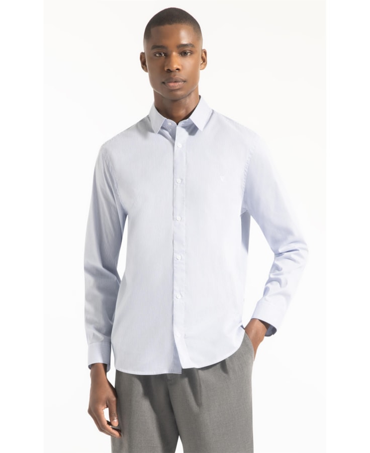 Camisa Tech  Copenhage Slim Pirlo Azul Pervante