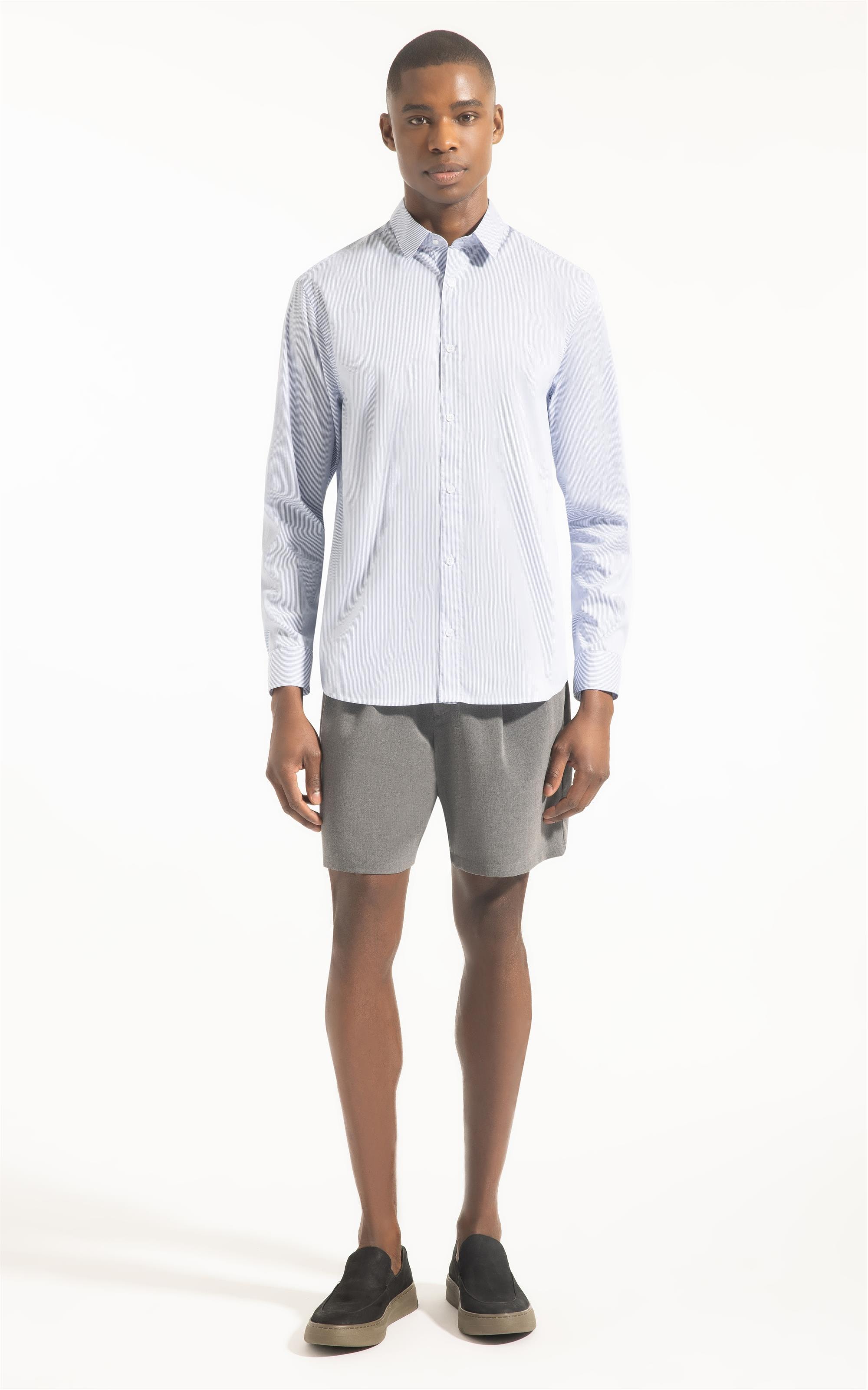Camisa Tech  Copenhage Slim Pirlo Azul Pervante