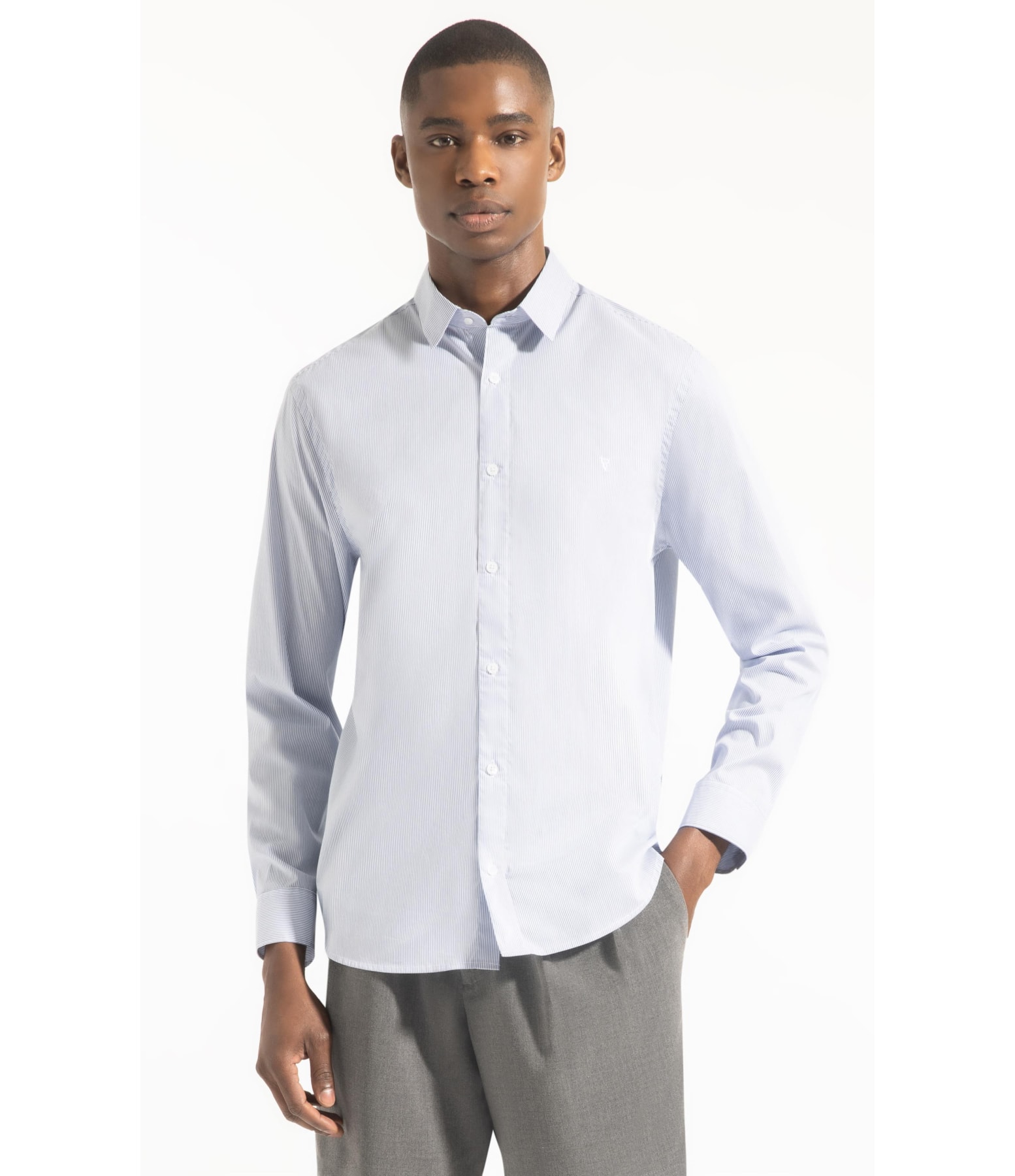 Camisa Tech  Copenhage Slim Pirlo Azul Pervante