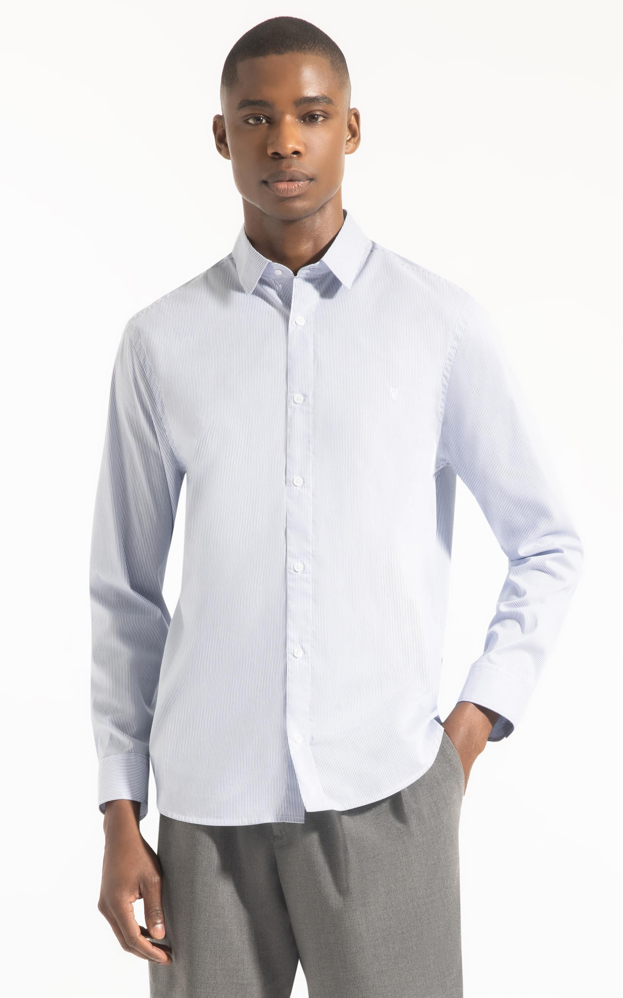 Camisa Tech  Copenhage Slim Pirlo Azul Pervante