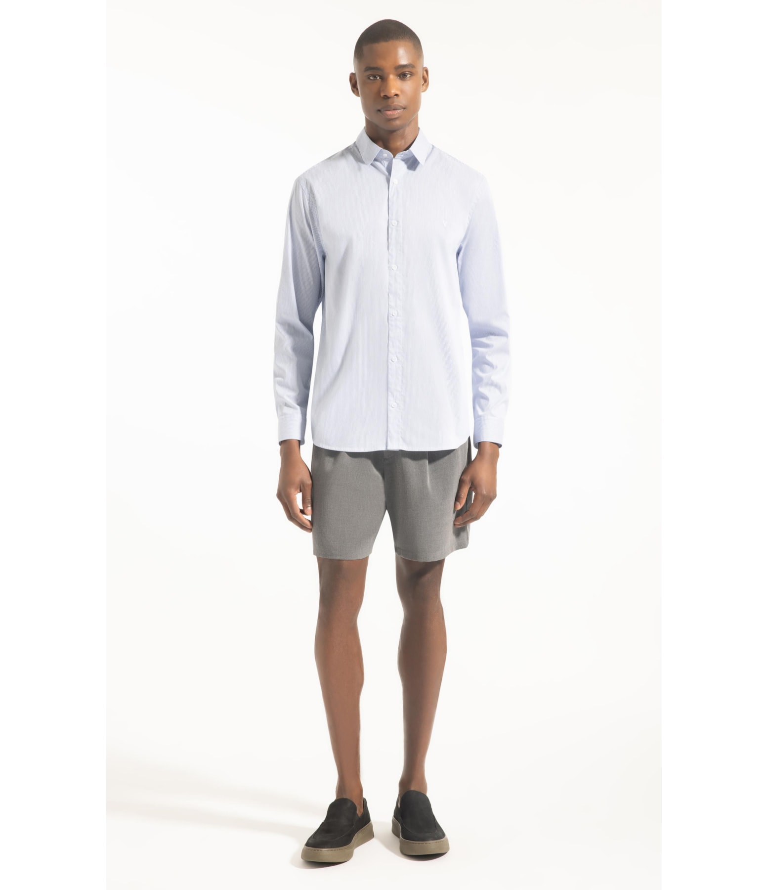 Camisa Tech  Copenhage Slim Pirlo Azul Pervante