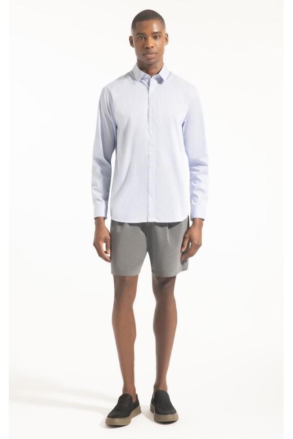 Camisa Tech  Copenhage Slim Pirlo Azul Pervante