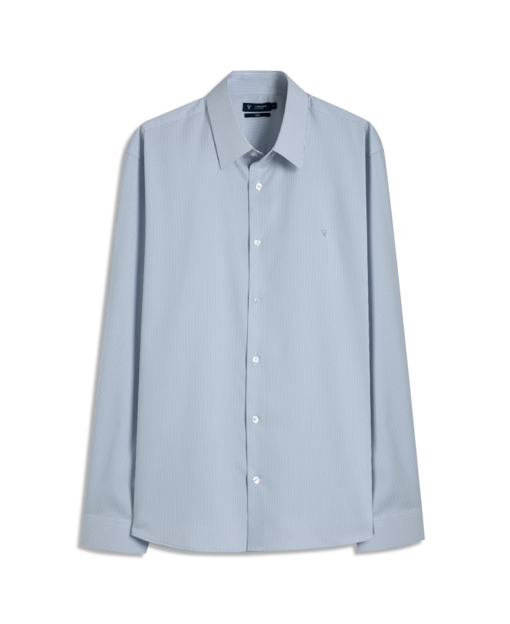 Camisa Tech Dallas Modal Classic St Ml Azul Bic                                