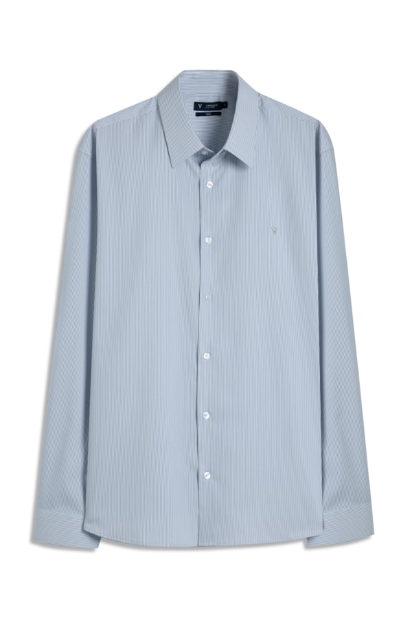 Camisa Tech Dallas Modal Classic St Ml Azul Bic                                