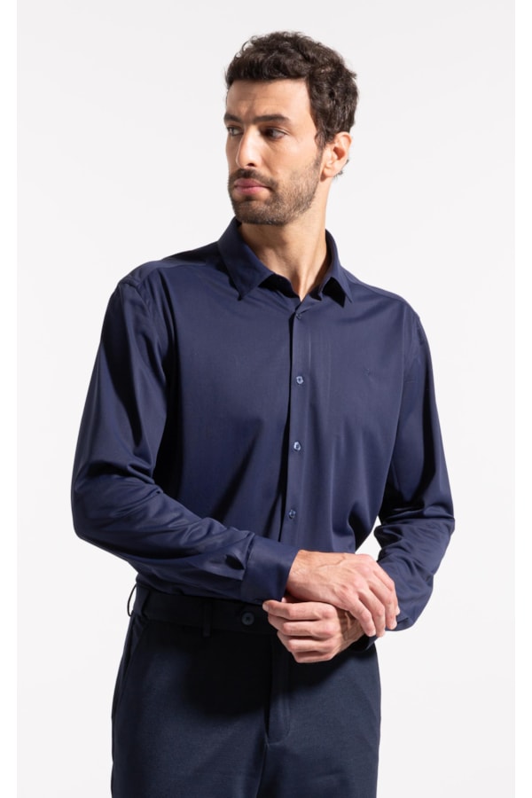 Camisa Tech Dry Classic Shangai Dark Navy