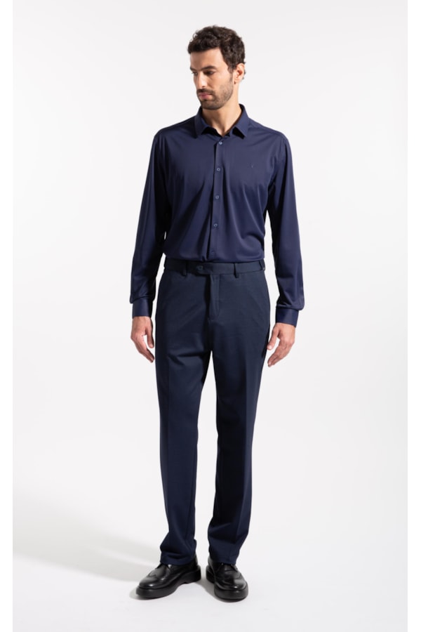 Camisa Tech Dry Classic Shangai Dark Navy