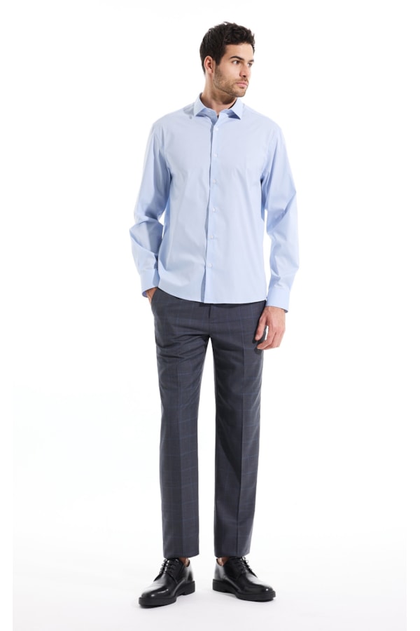 Camisa Tech Ice Slim New Italian Azul Seco