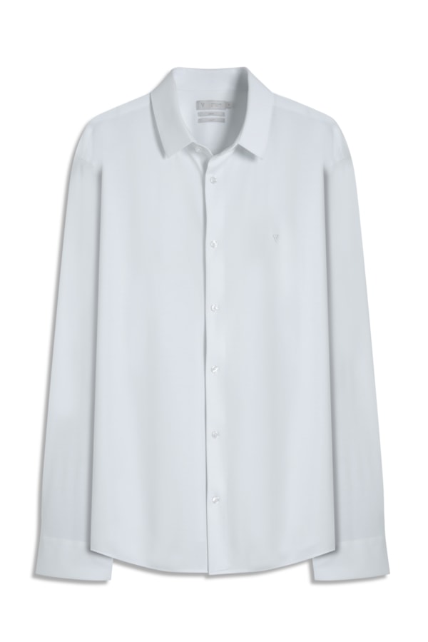 Camisa Tech Jersey Slim St Fusioned Ml Branco                                  