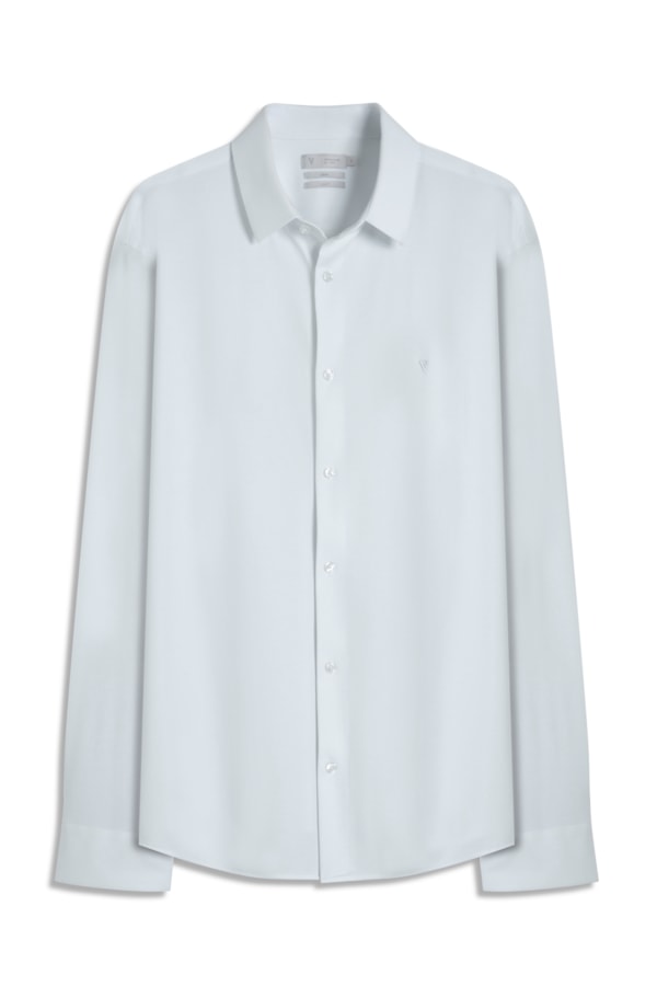 Camisa Tech Jersey Slim St Fusioned Ml Branco                                  