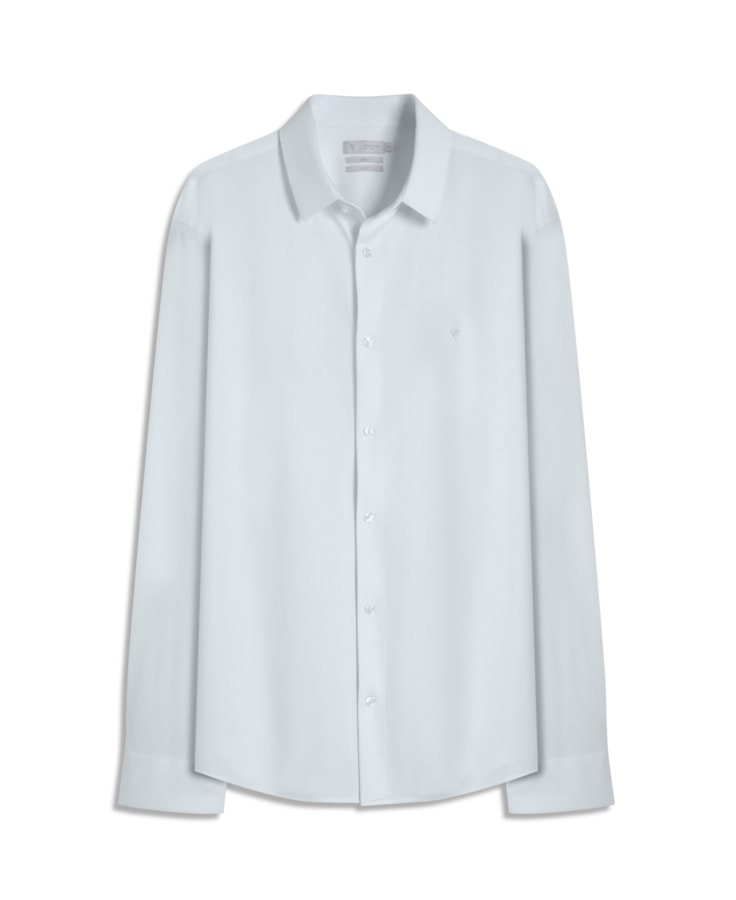 Camisa Tech Jersey Slim St Fusioned Ml Branco                                  