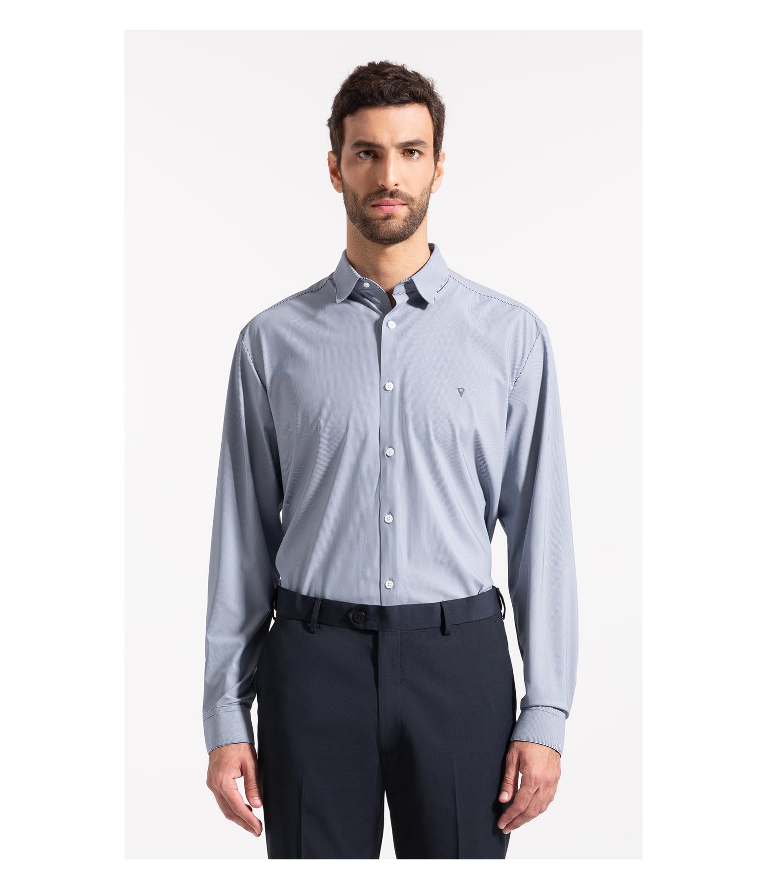 Camisa Tech  Urban Slim Shangai Marinho