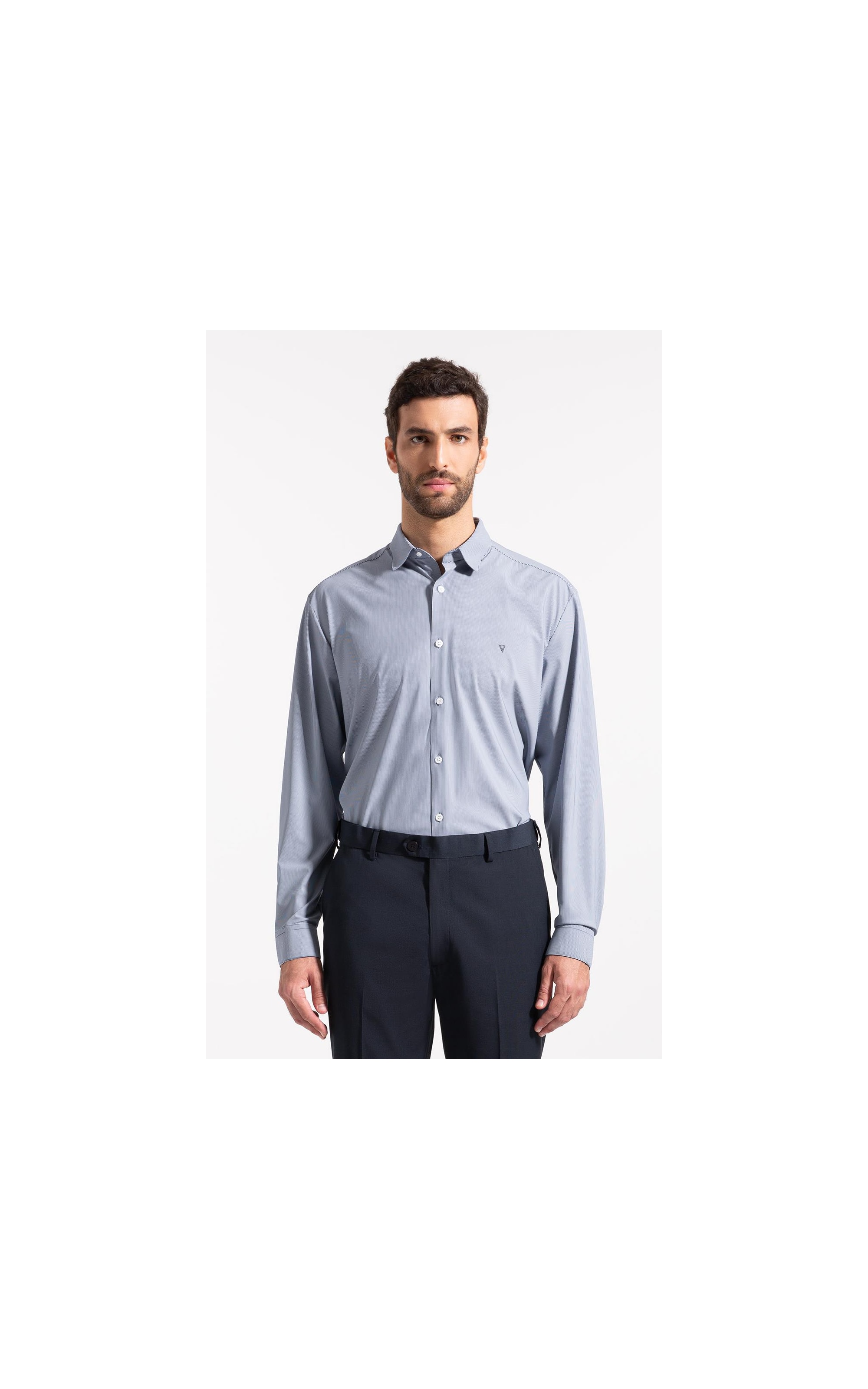 Camisa Tech  Urban Slim Shangai Marinho