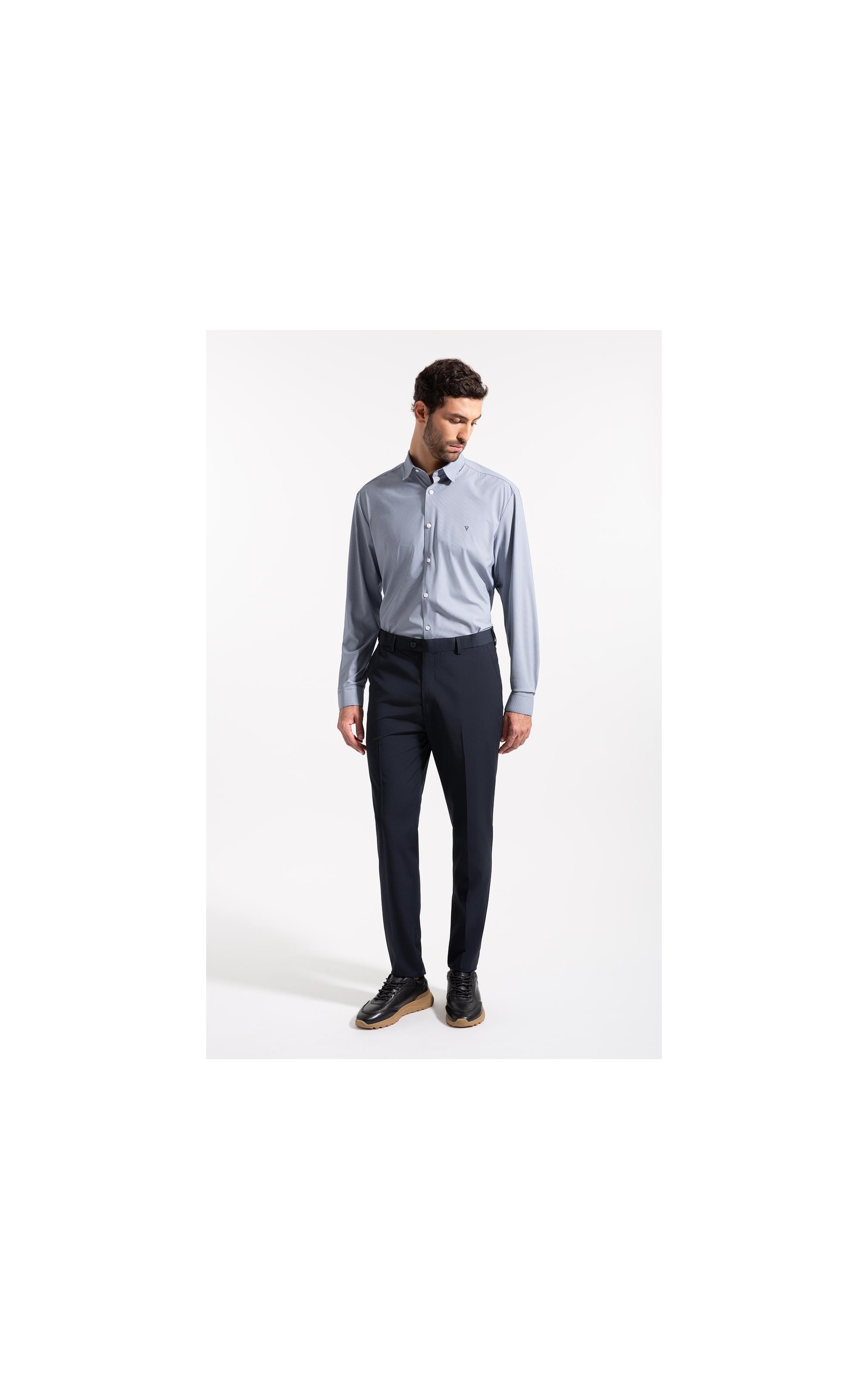 Camisa Tech  Urban Slim Shangai Marinho