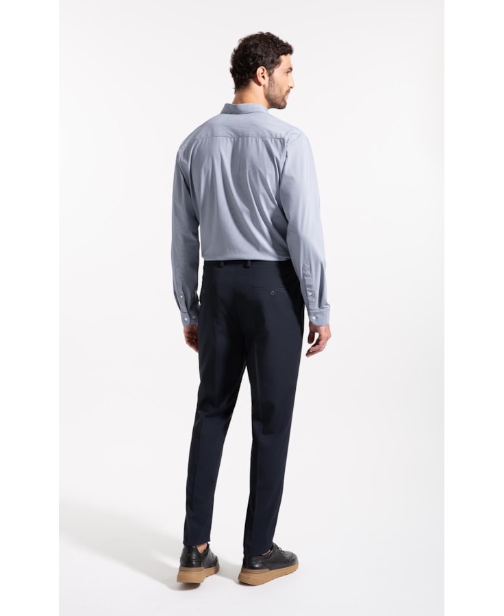 Camisa Tech  Urban Slim Shangai Marinho