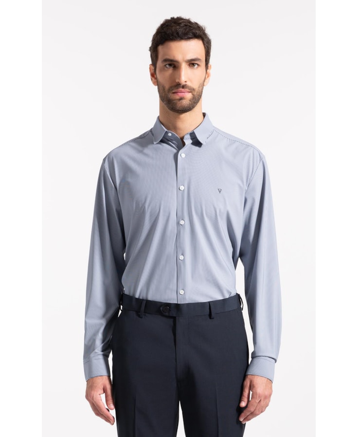 Camisa Tech  Urban Slim Shangai Marinho