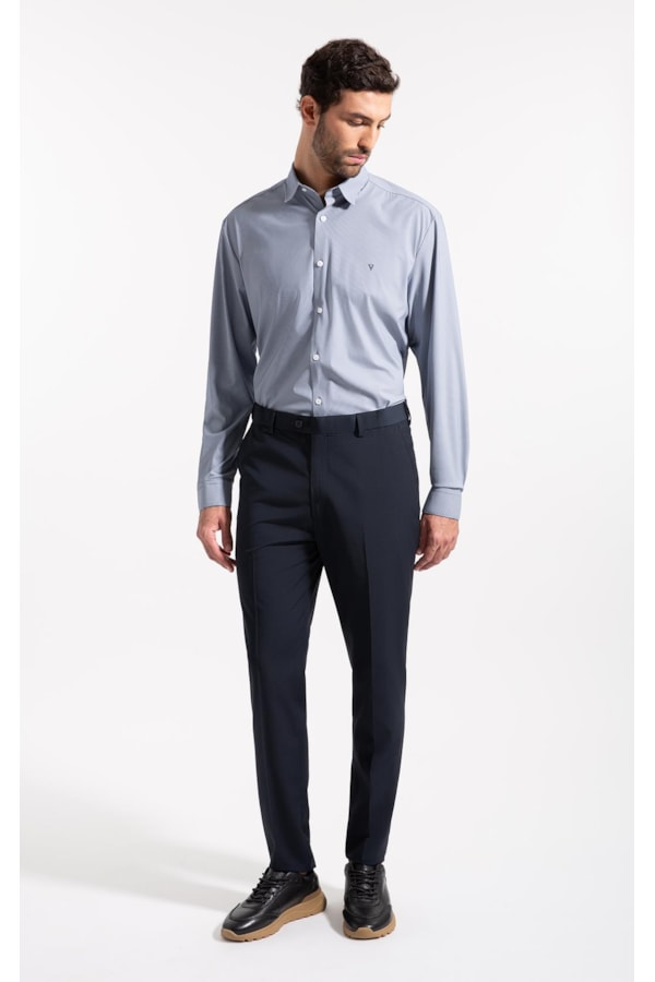 Camisa Tech  Urban Slim Shangai Marinho