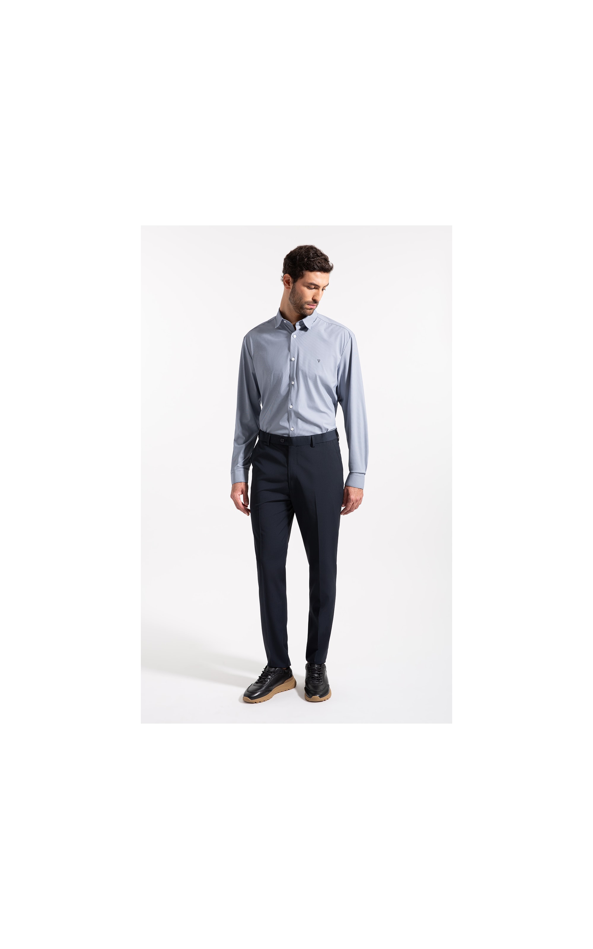 Camisa Tech  Urban Slim Shangai Marinho