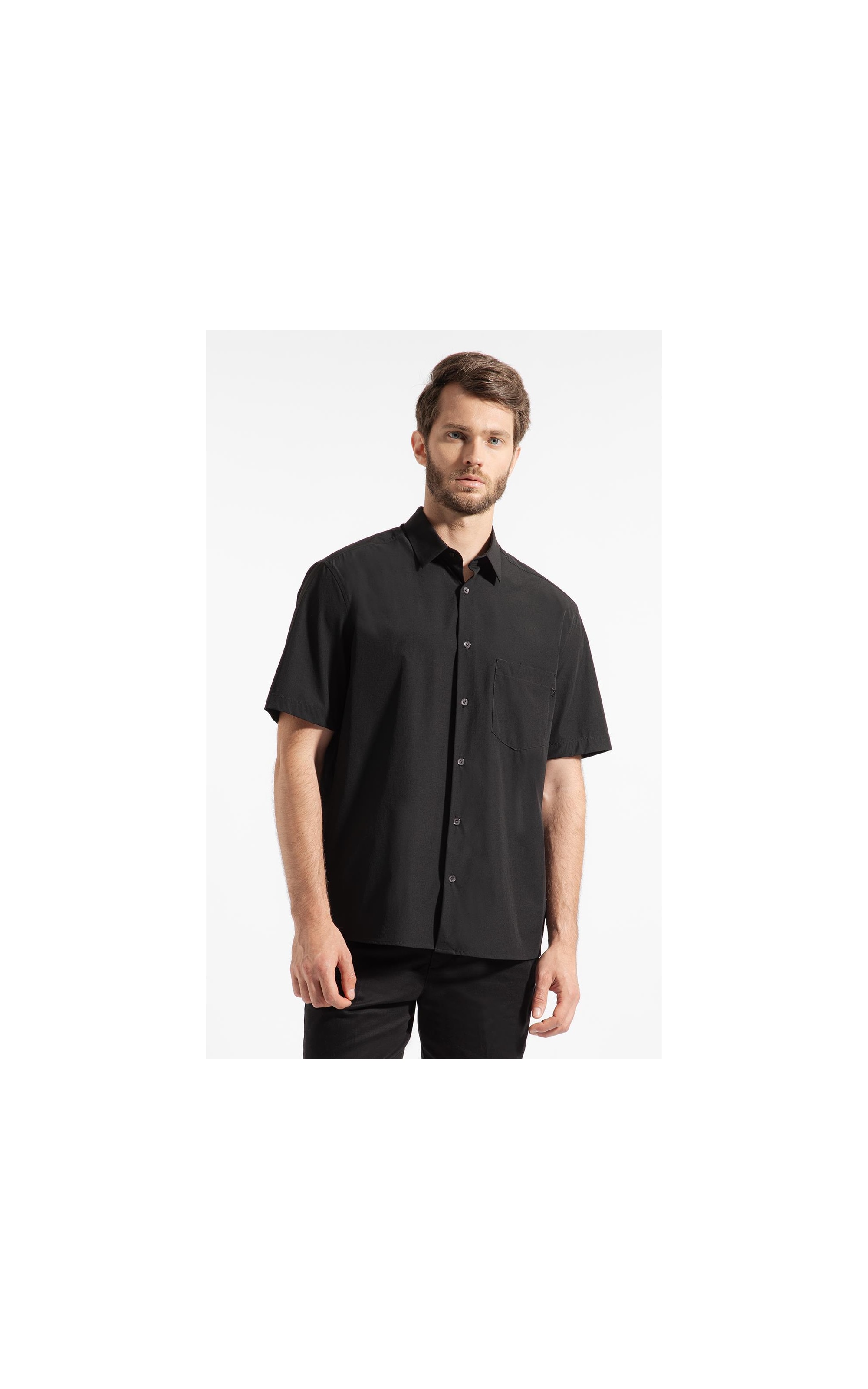 Camisa Tech  Uv50+ Retro Shangai Preto