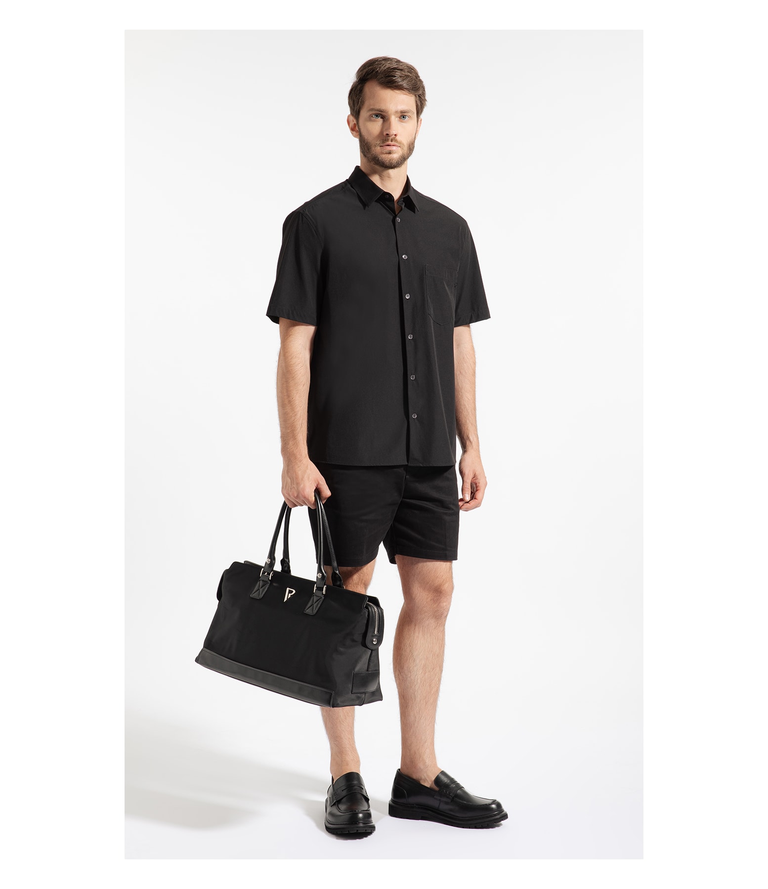 Camisa Tech  Uv50+ Retro Shangai Preto