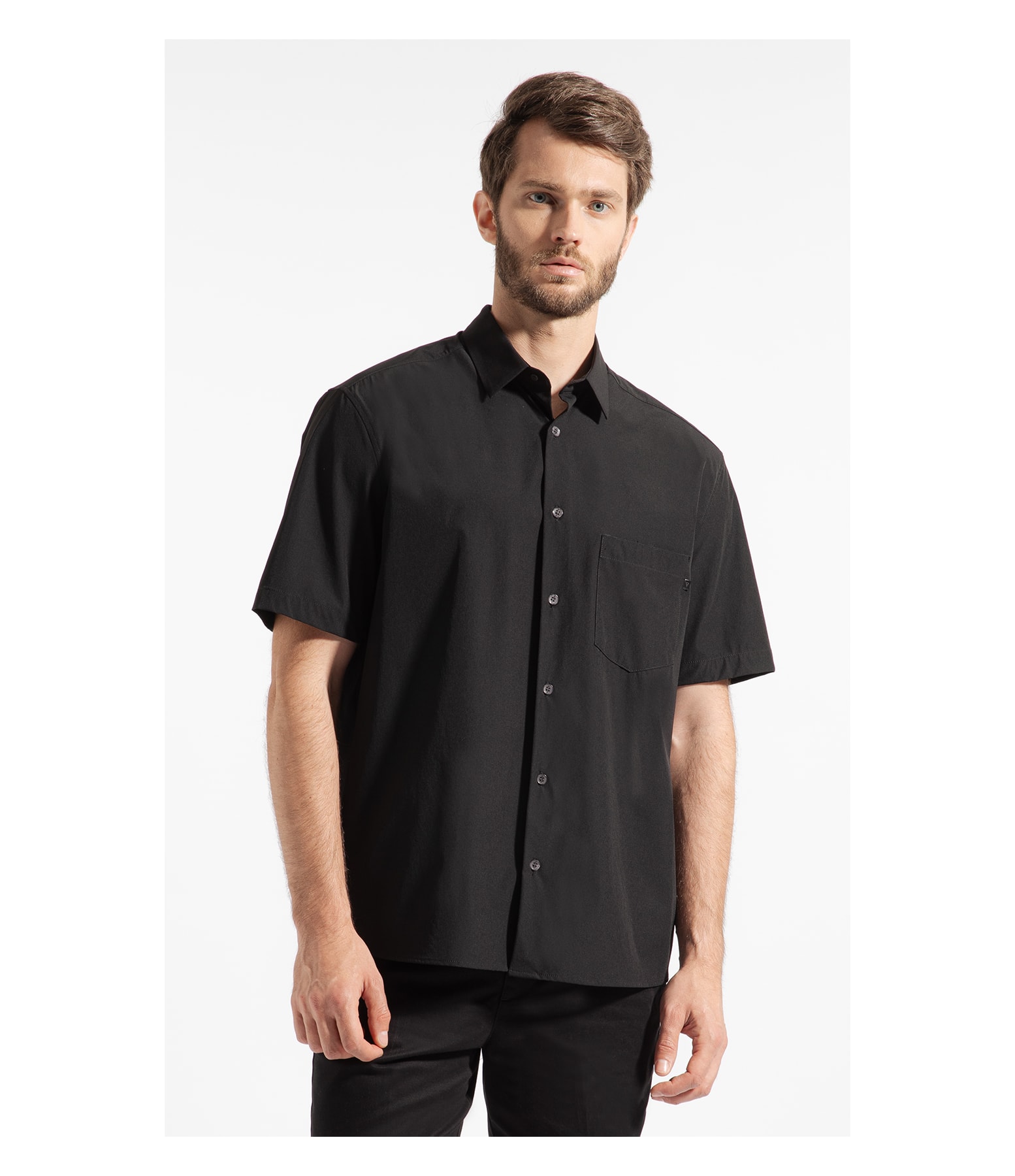 Camisa Tech  Uv50+ Retro Shangai Preto