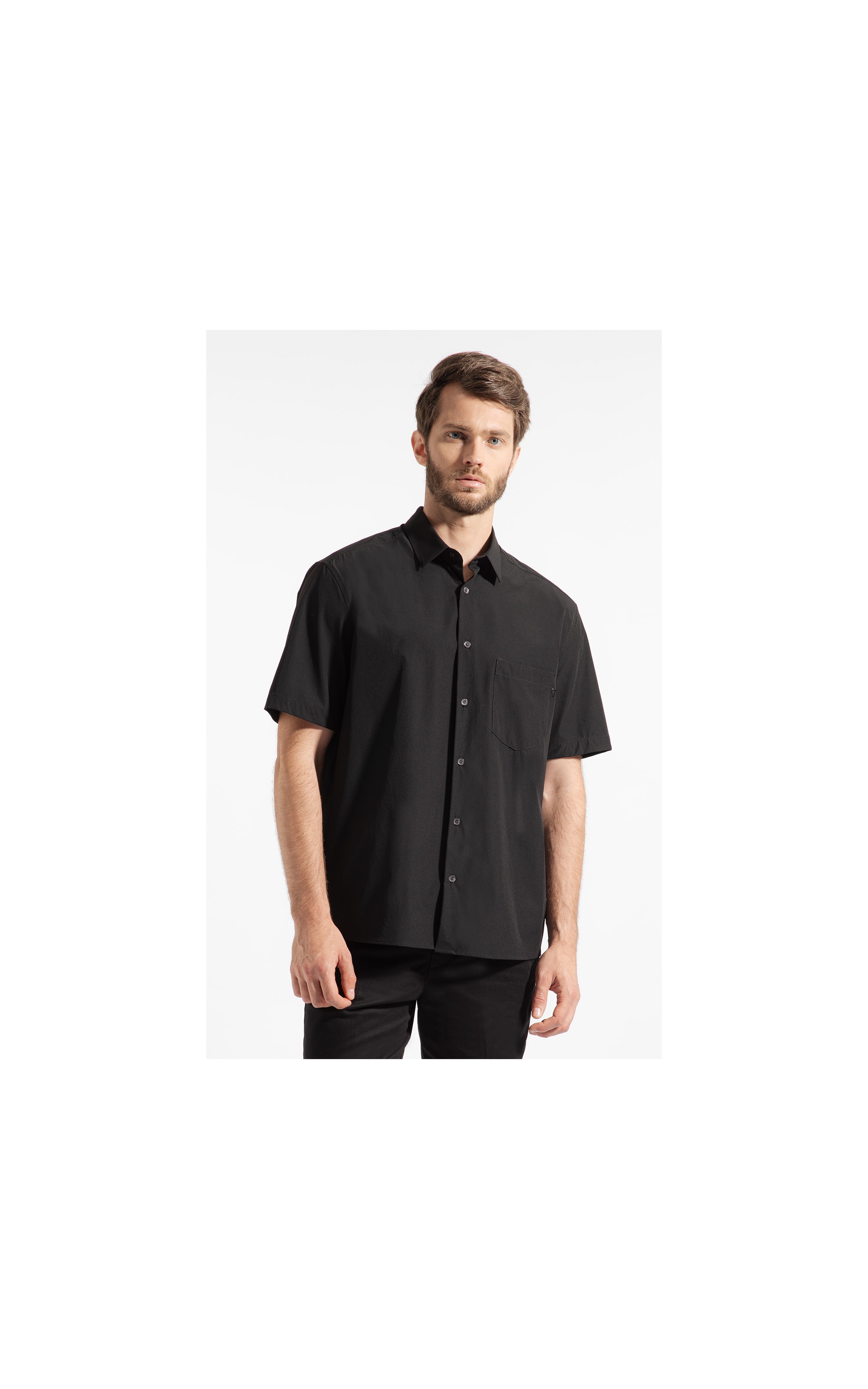 Camisa Tech  Uv50+ Retro Shangai Preto