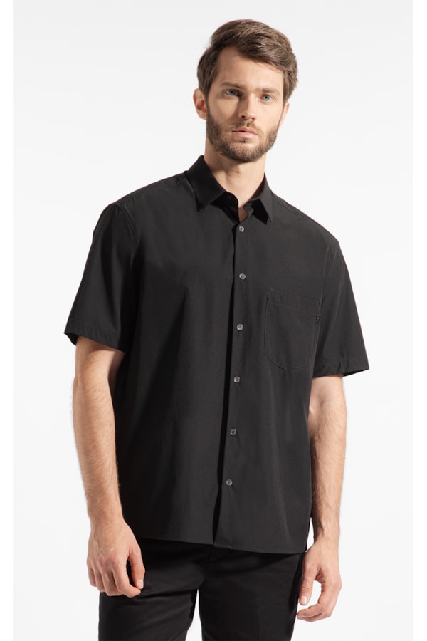 Camisa Tech  Uv50+ Retro Shangai Preto