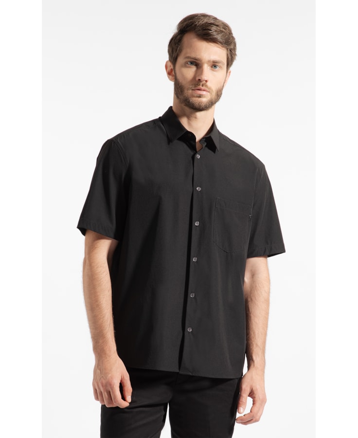 Camisa Tech  Uv50+ Retro Shangai Preto