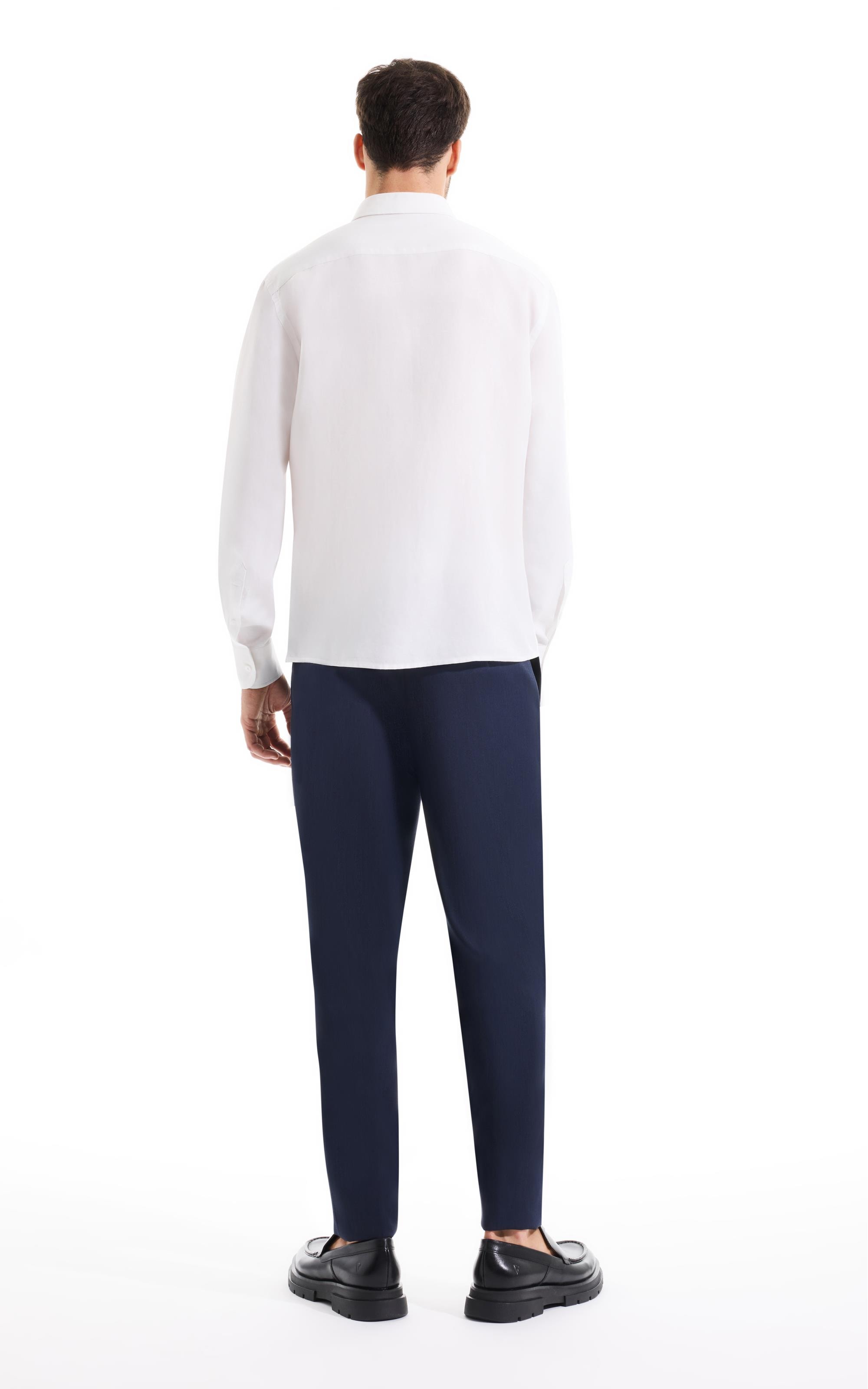 Camisa Techno C/Bolso Slim Sh Branco