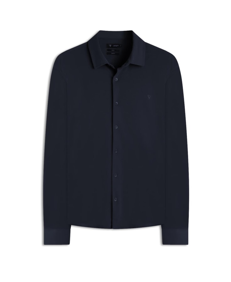 Camisa Techno Piquet Slim Shangai Dark Navy