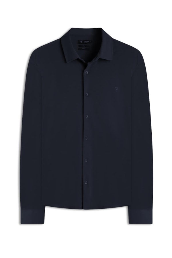 Camisa Techno Piquet Slim Shangai Dark Navy