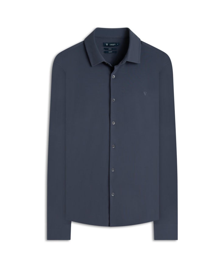 Camisa Techno Piquet Slim Shangai Grafite