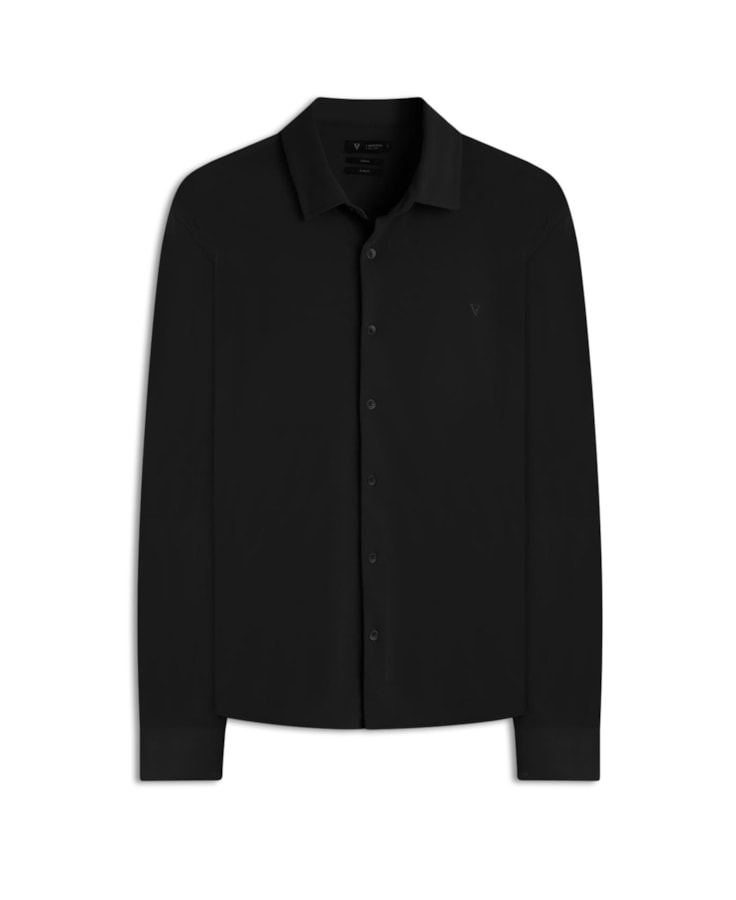 Camisa Techno Piquet Slim Shangai Preto