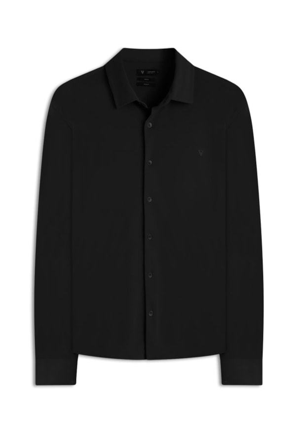 Camisa Techno Piquet Slim Shangai Preto