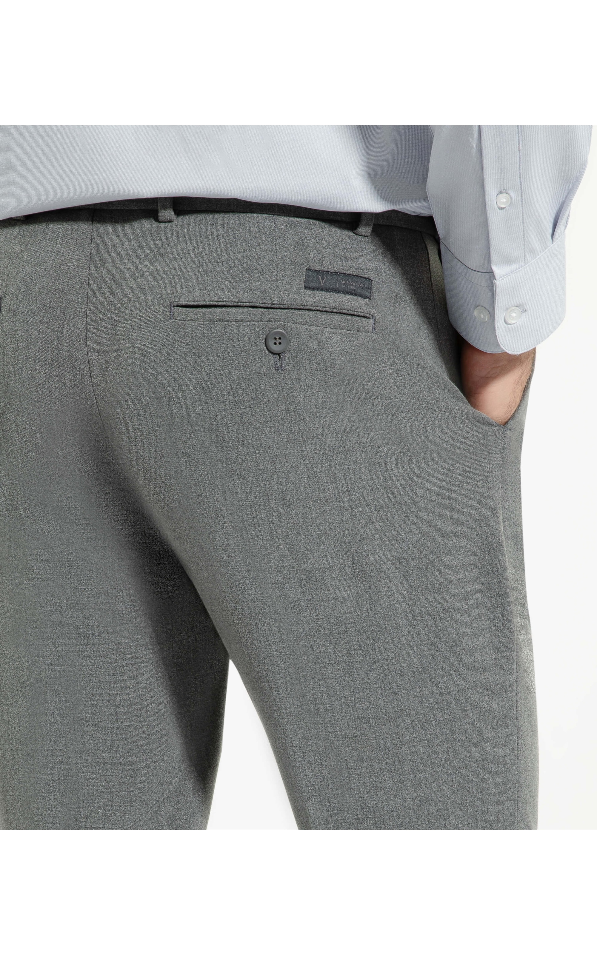 Camisa Tecno Knit Stretch Slim Azul Claro
