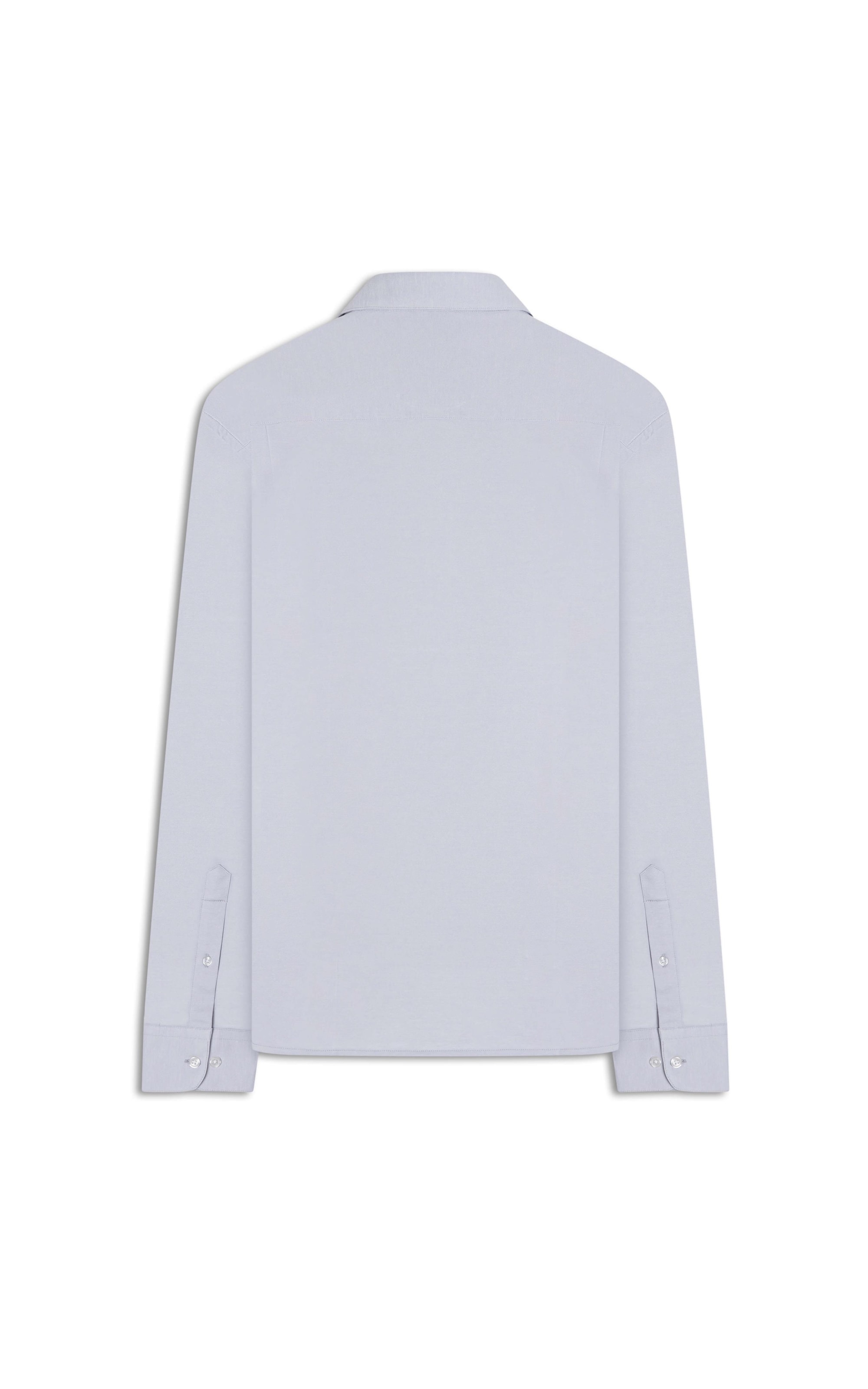 Camisa Tecno Knit Stretch Slim Azul Claro