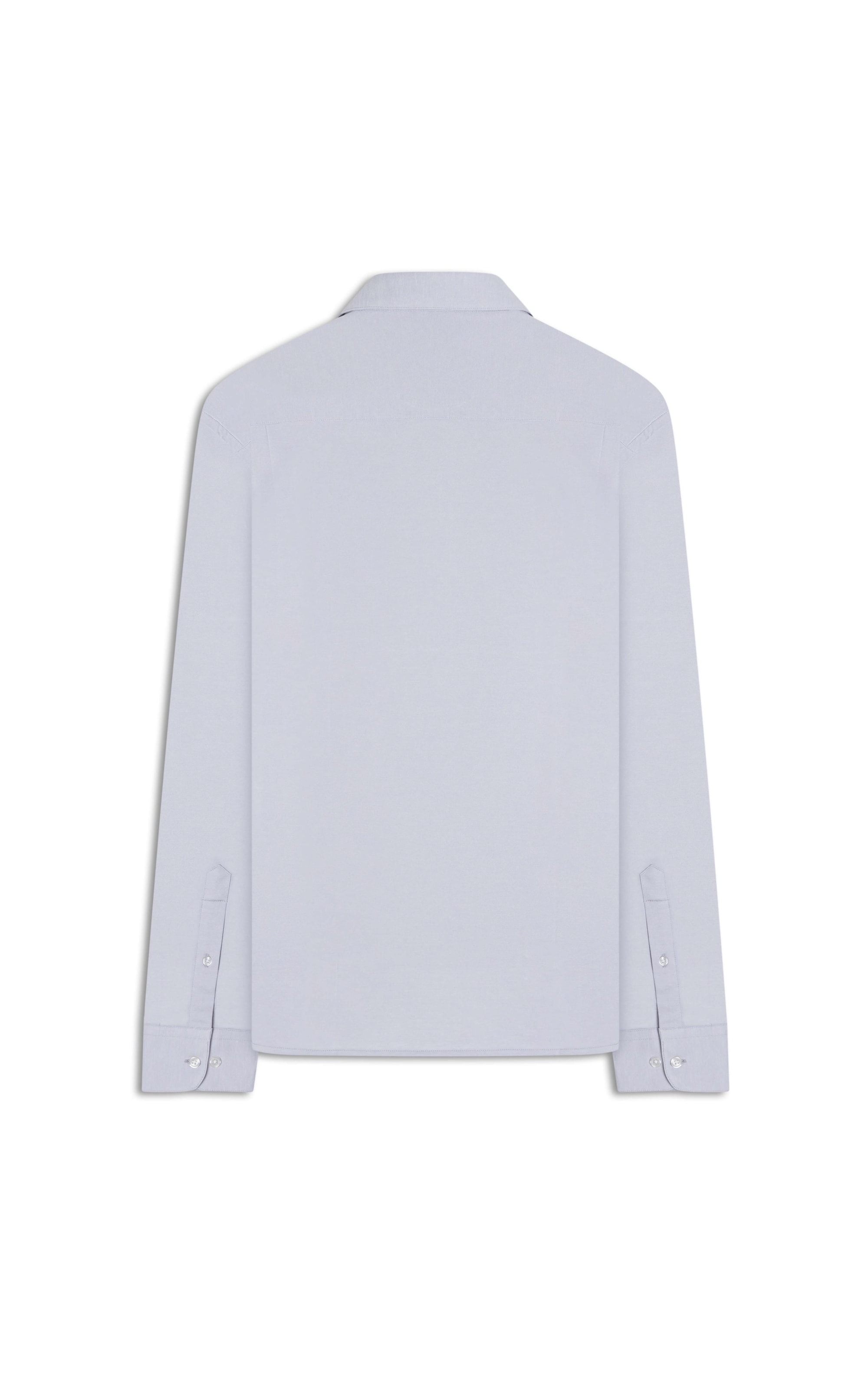 Camisa Tecno Knit Stretch Slim Azul Claro