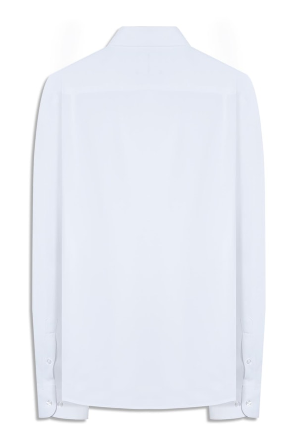 Camisa Tecno Knit Stretch Slim Branco