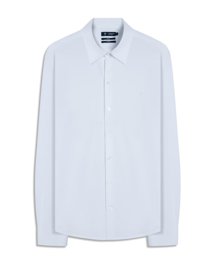 Camisa Tecno Knit Stretch Slim Branco